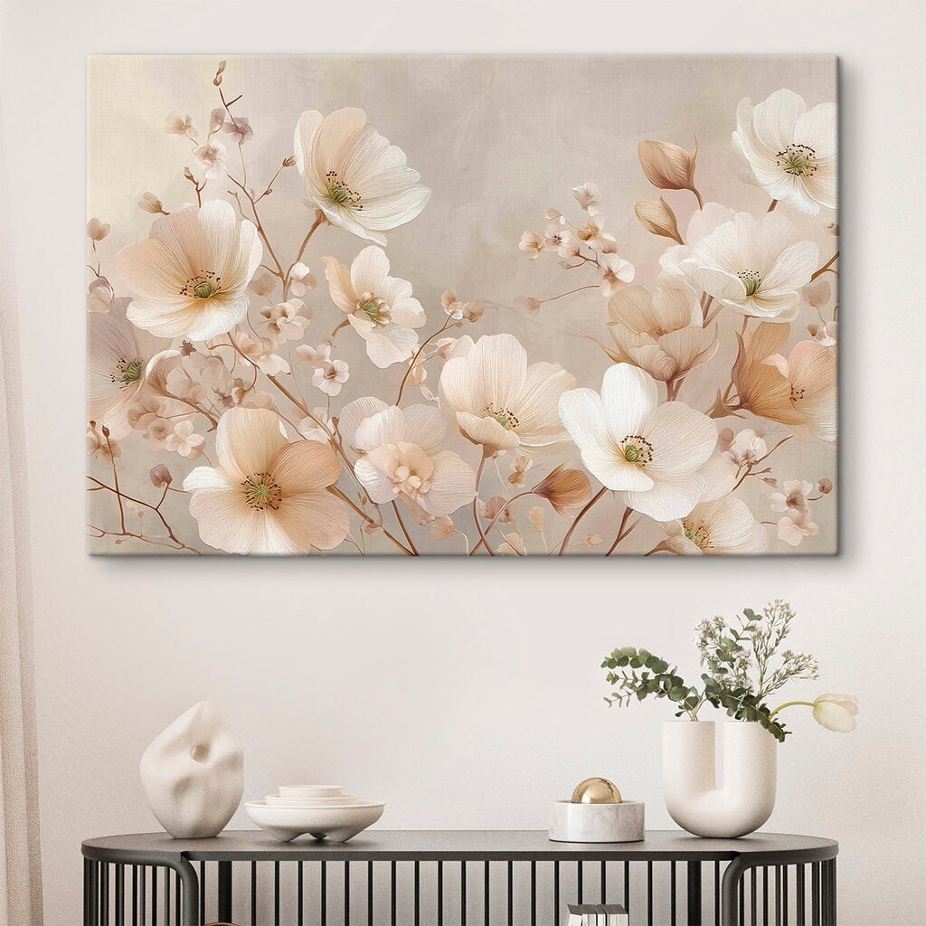 Delicate blooms in soft hues