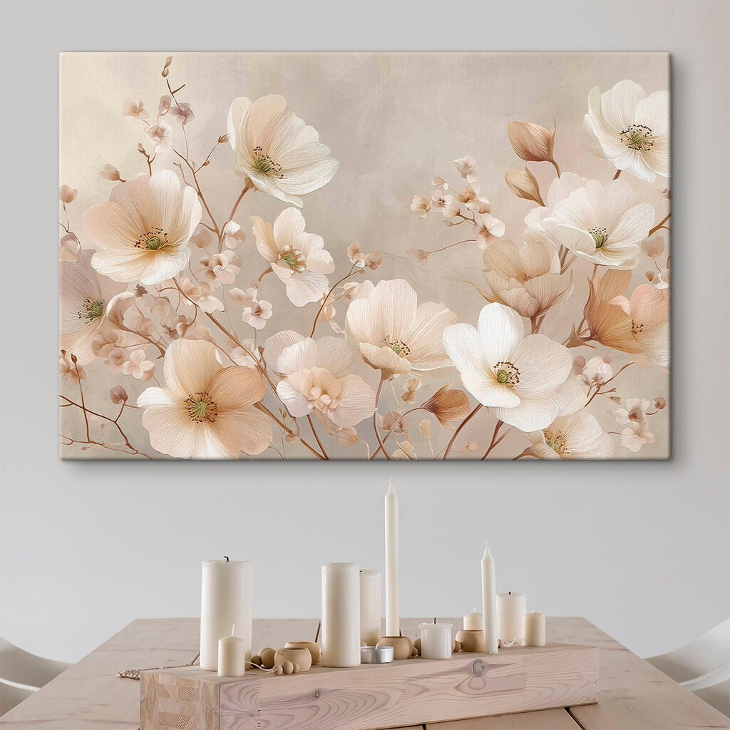 Delicate blooms in soft hues