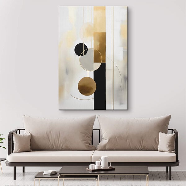 Painting of circles and lines