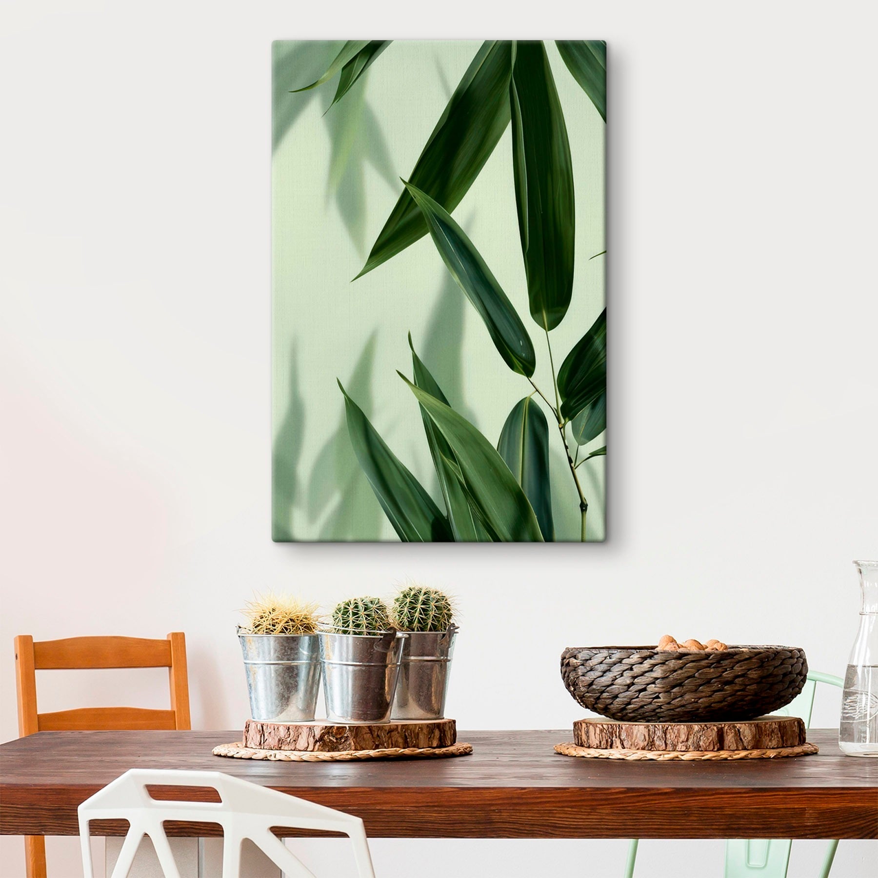 Delicate leaves on a soft backdrop