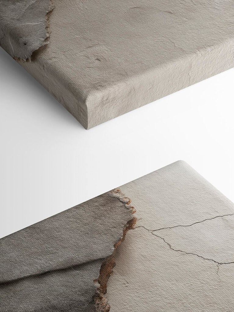 Peeling layers of aged surface
