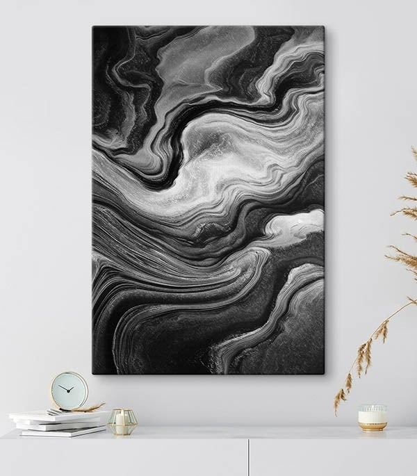 Black and white swirly pattern