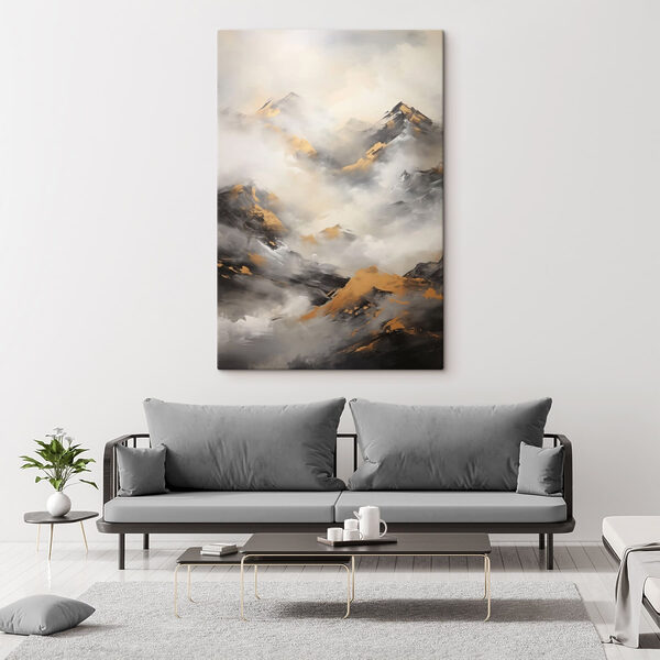 Obraz Obraz Obraz przedstawiający góry z chmurami (SKU: s48153)