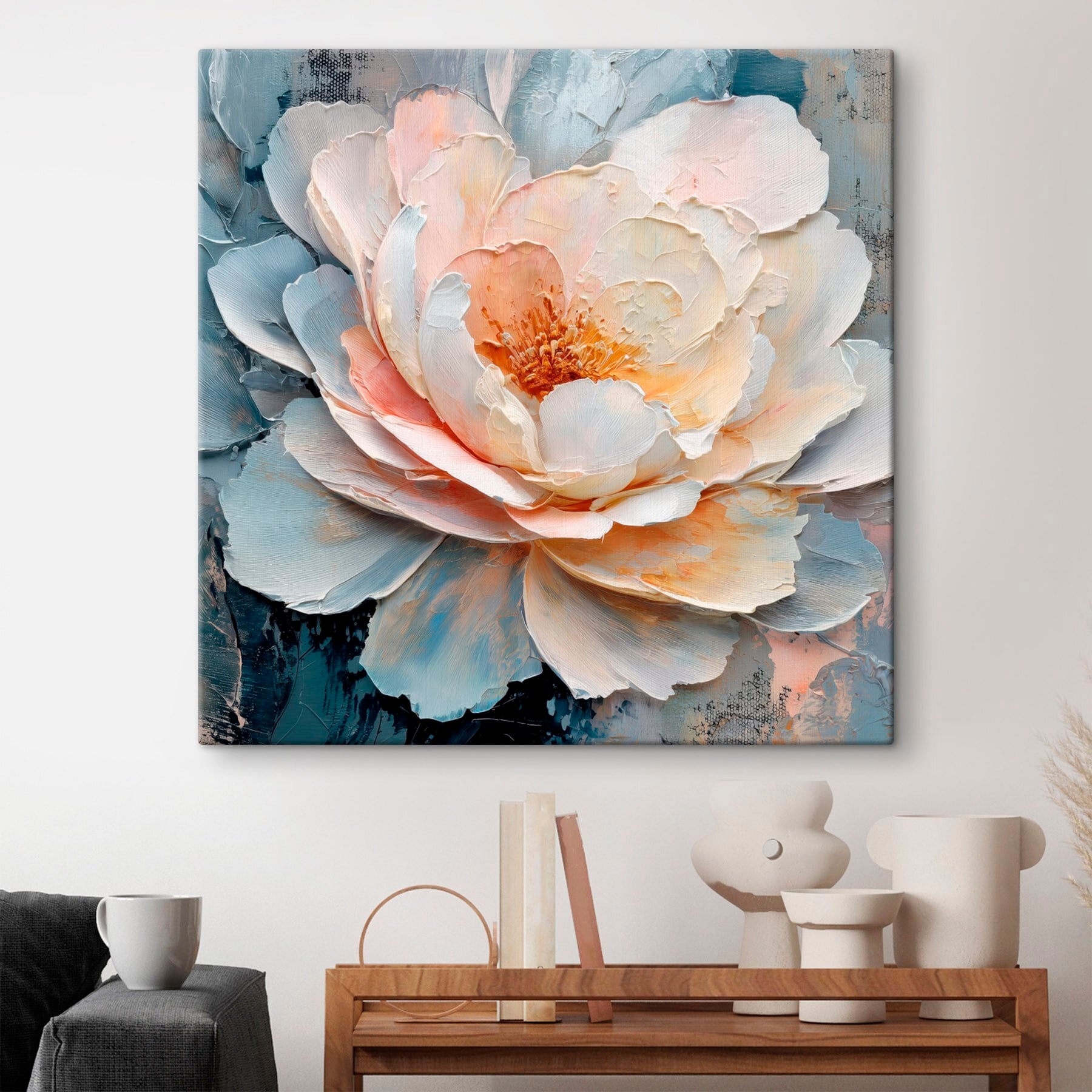 Delicate bloom in soft pastel hues