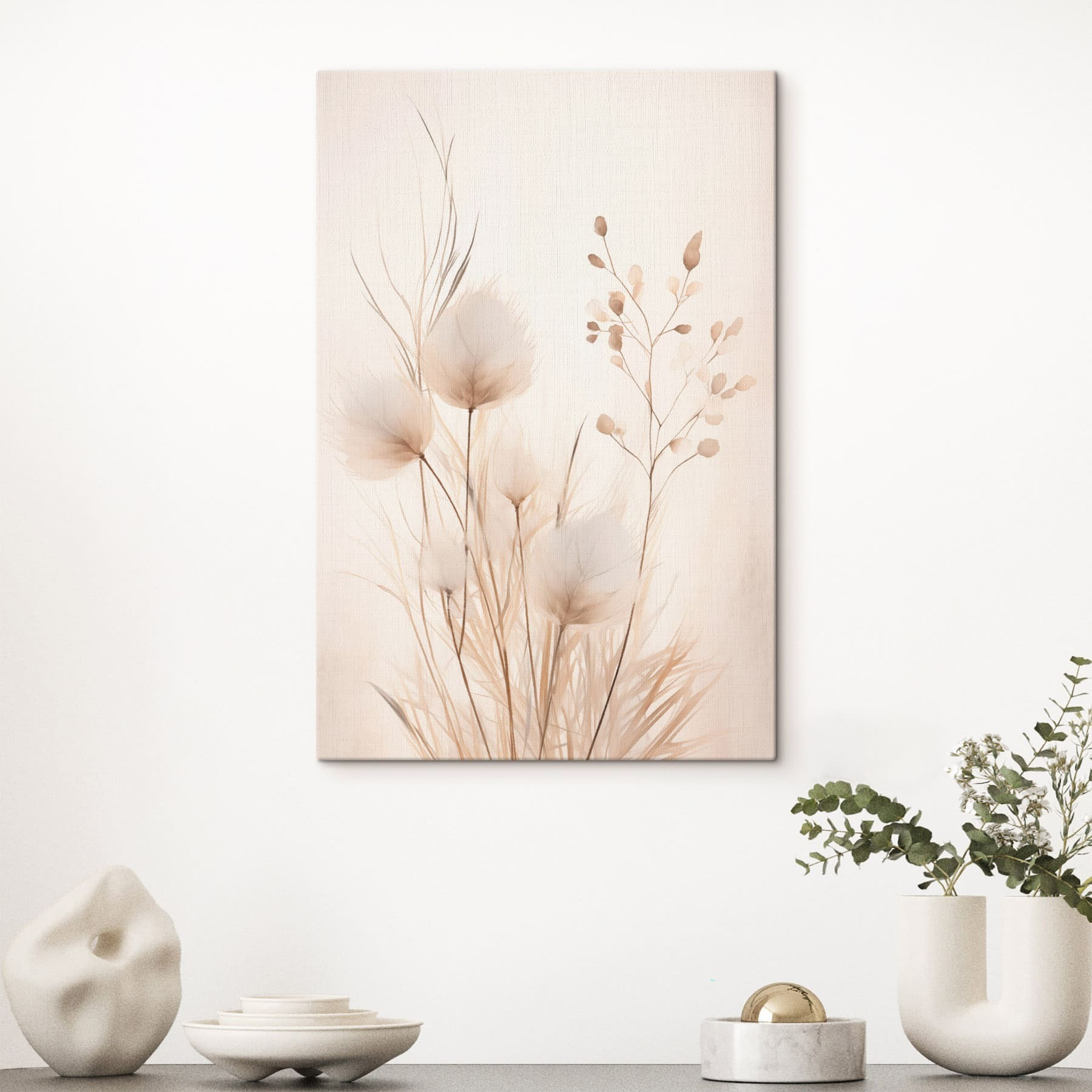 Delicate flora in soft hues