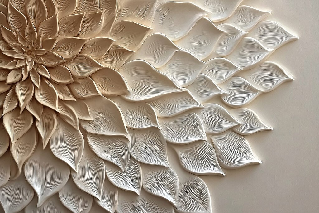 Elegant floral design in soft tones
