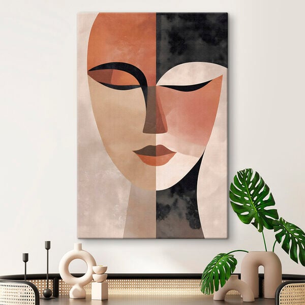 Face with different colors