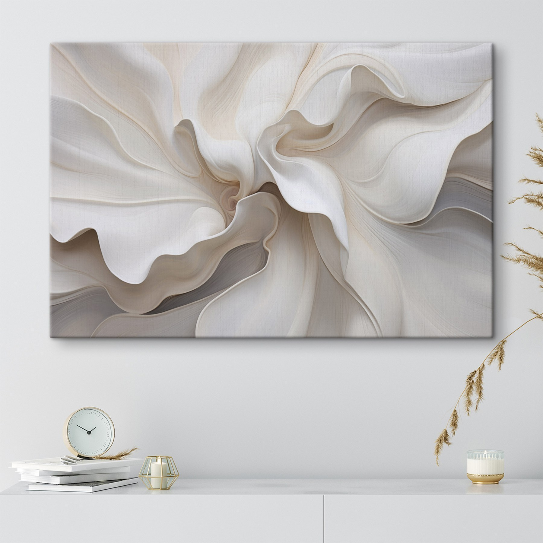 Flowing forms in soft hues