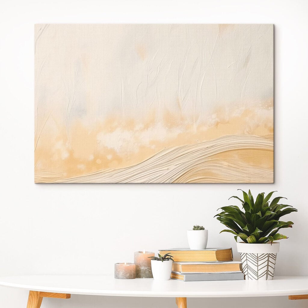 White and tan wall