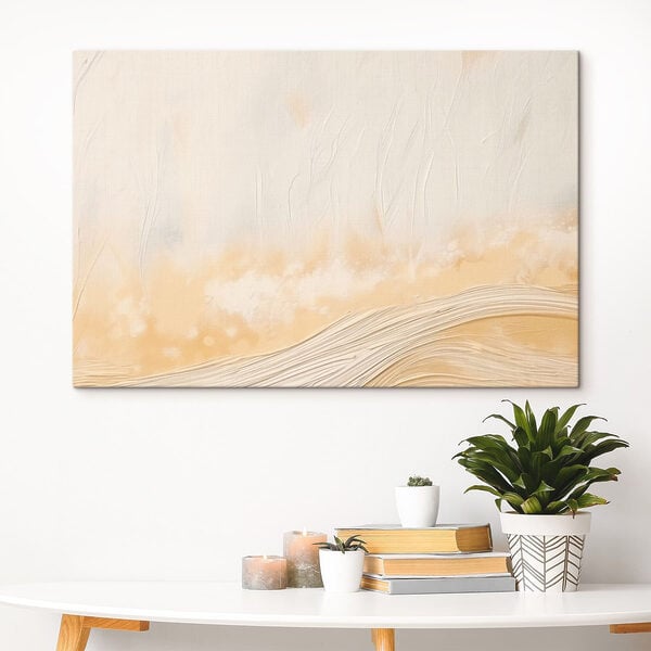 White and tan wall