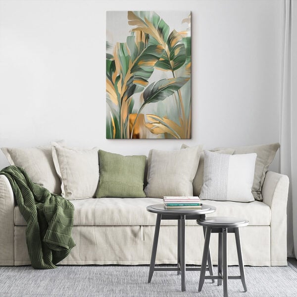 Vibrant leaves in elegant composition