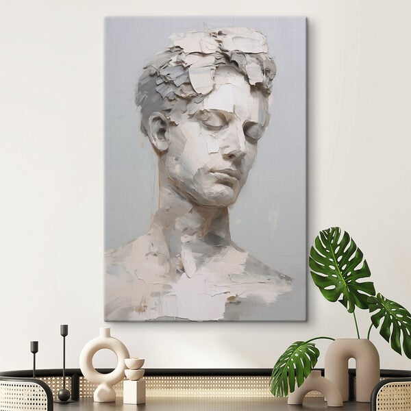Sculpture of a man's head
