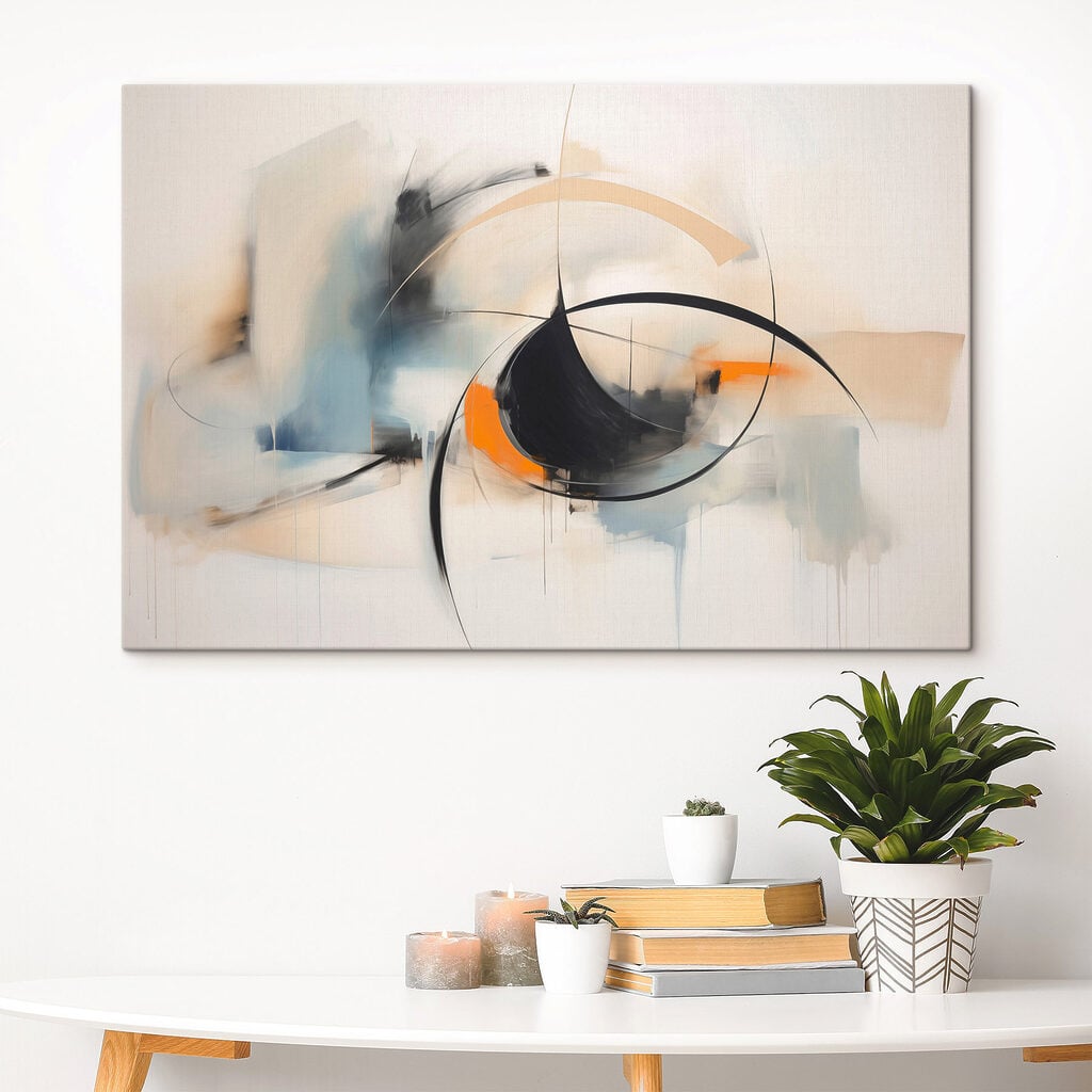 Painting of a circle and a circle