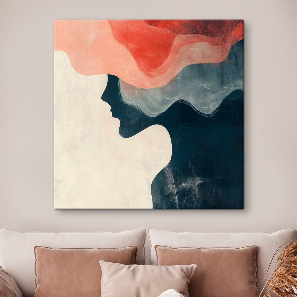 Painting of a couple of people