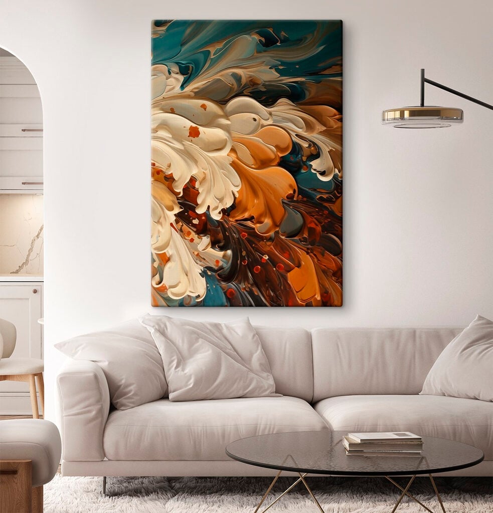 Flowing colors in harmonious patterns