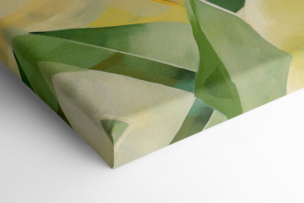 Fresh greens and soft yellows blend beautifully
