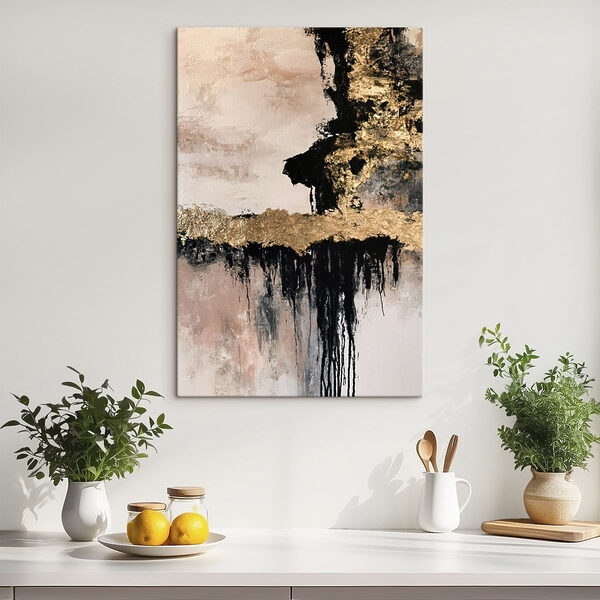 Abstract layers of bold colors