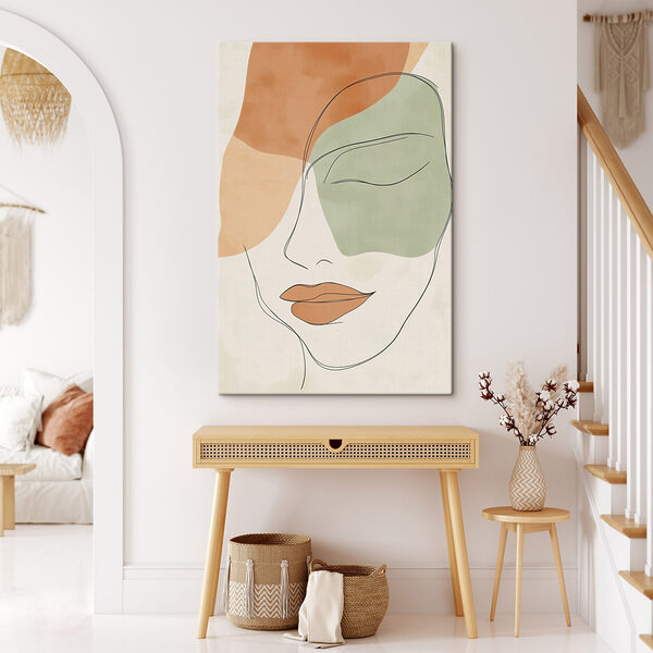 Drawing of a woman's face