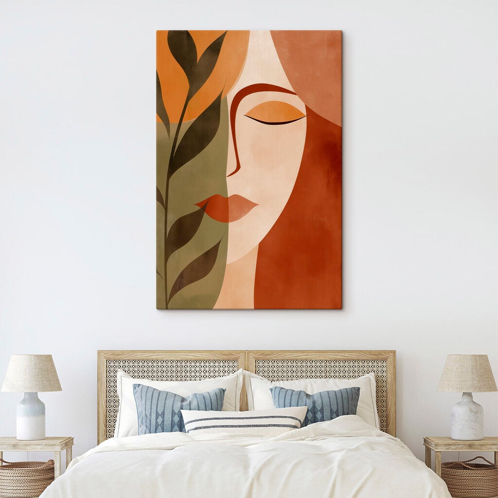Painting of a woman's face
