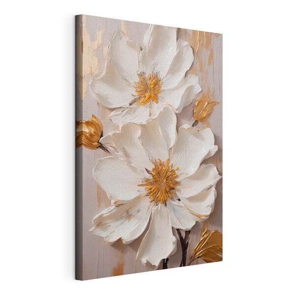 - Elegant blooms in soft, muted tones