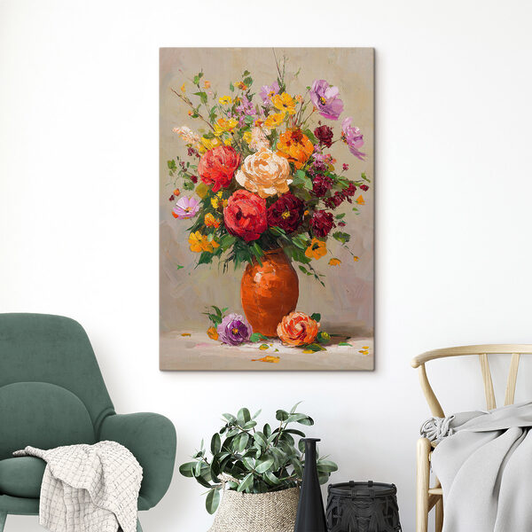 Obraz Obraz Obraz przedstawiający kwiaty w wazonie (SKU: s49527)