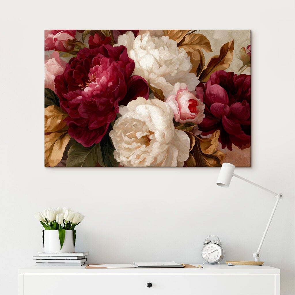 - Vibrant blooms in soft hues