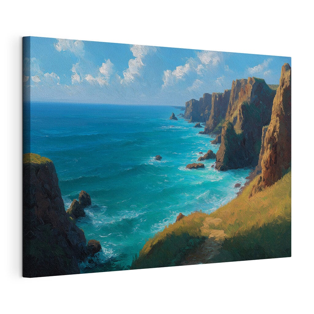 Rocky cliffs by the ocean
