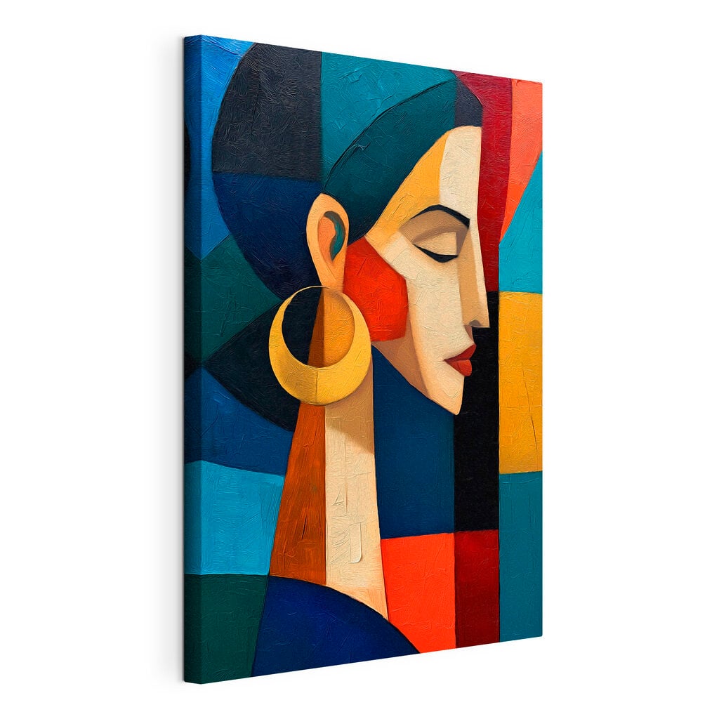Painting of a woman's face