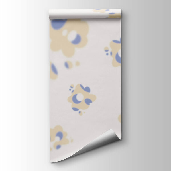 Pattern of flowers on a white background